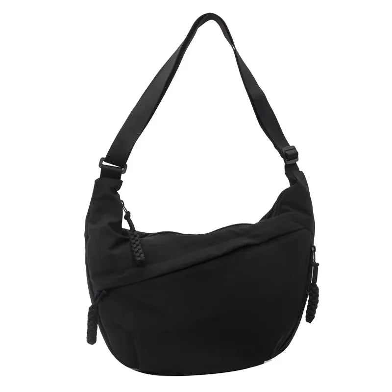 Versatile Nylon Shoulder Bag – Lightweight Crossbody Hobo Tote
