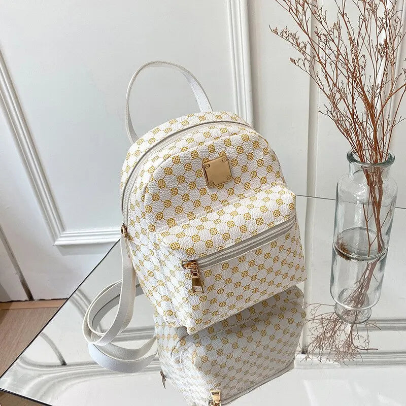 durable lightweight faux leather mini backpack purse