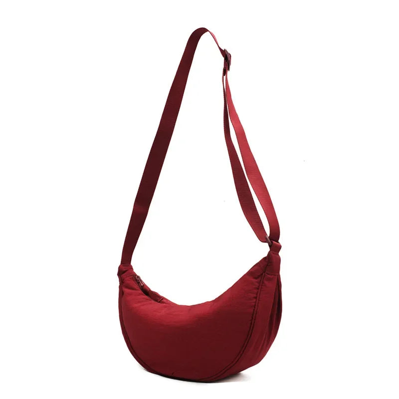 festival style lightweight nylon crossbody sling purse