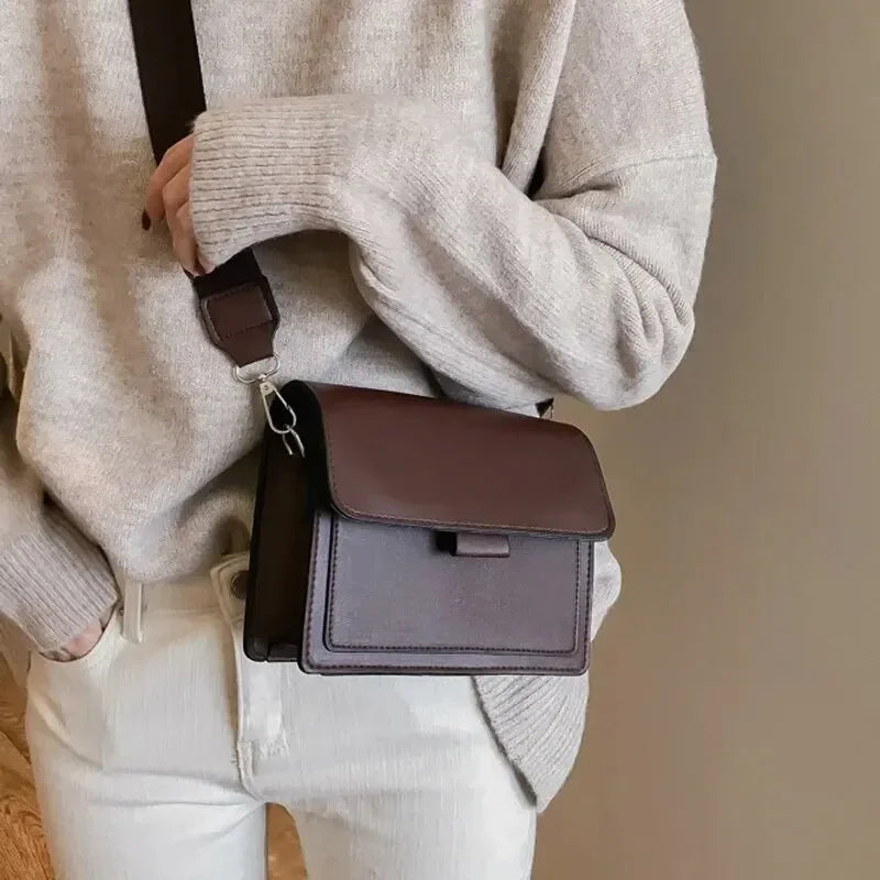 compact vegan leather shoulder purse for everyday wear