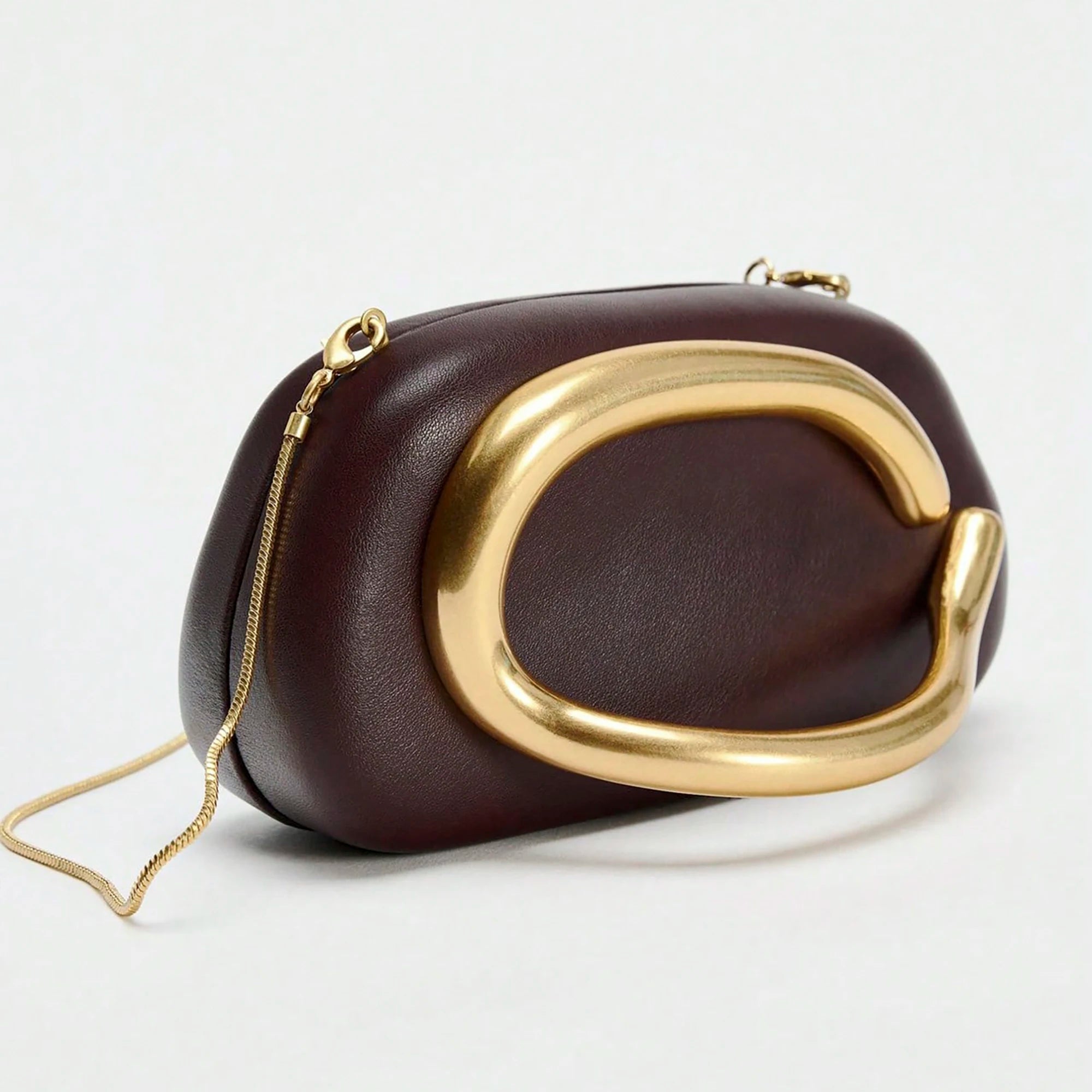 structured box style evening clutch purse for weddings