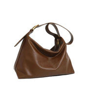 Soft Vegan Leather Shoulder Bag – Spacious Slouchy Tote with Inner Compartments