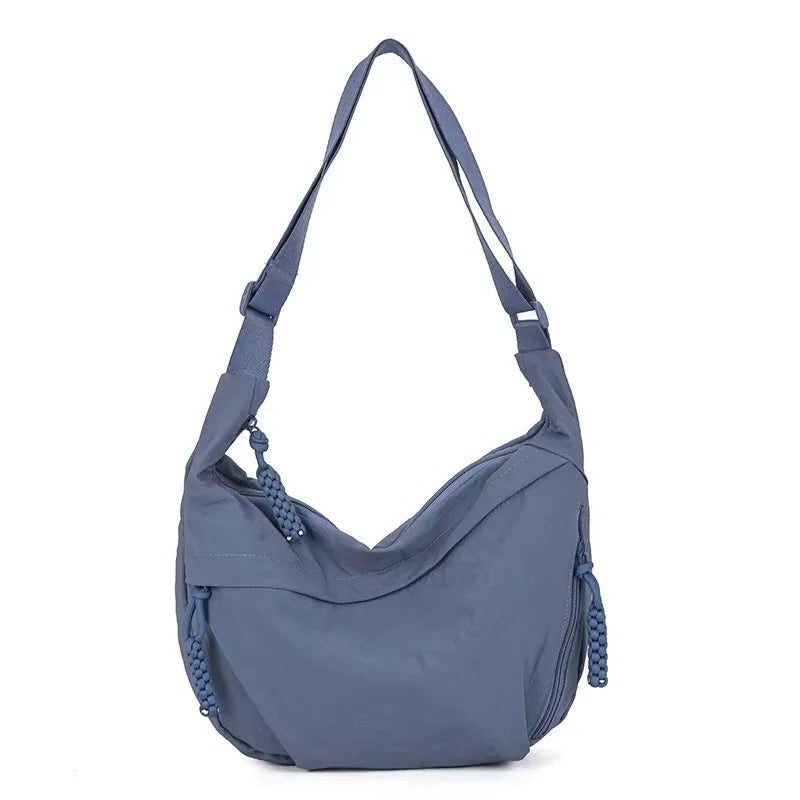 Versatile Nylon Shoulder Bag – Lightweight Crossbody Hobo Tote