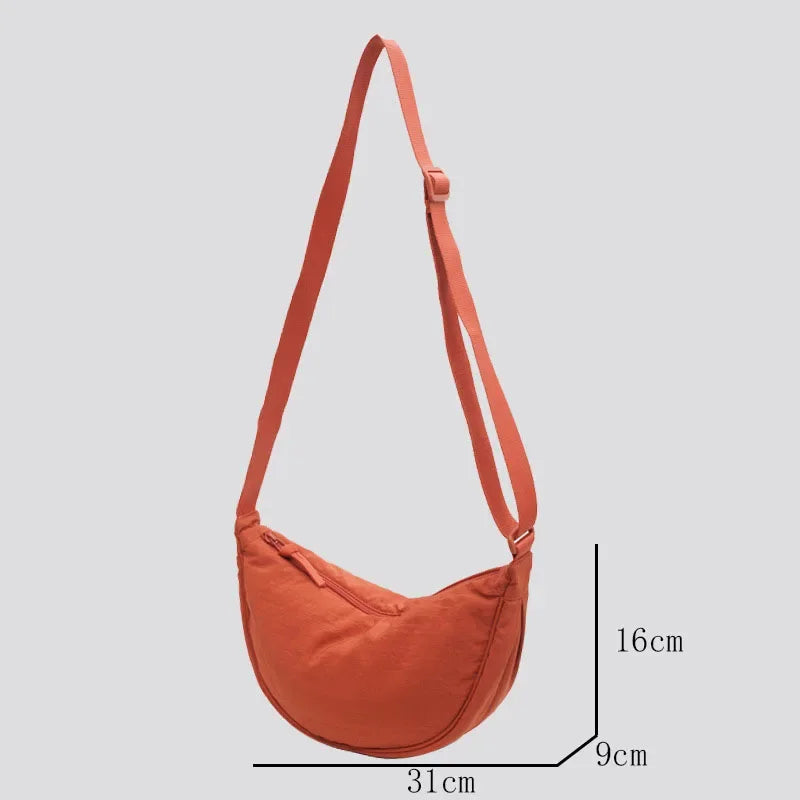 lightweight nylon sling bag with adjustable strap