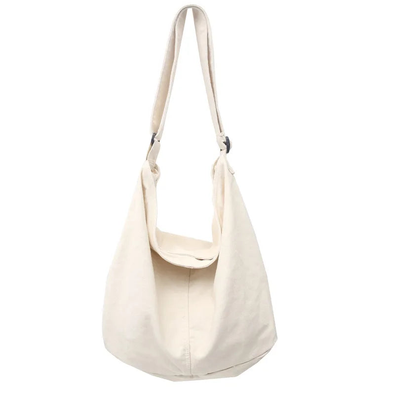 Canvas Shoulder Bag – Large-Capacity Casual Crossbody for Women