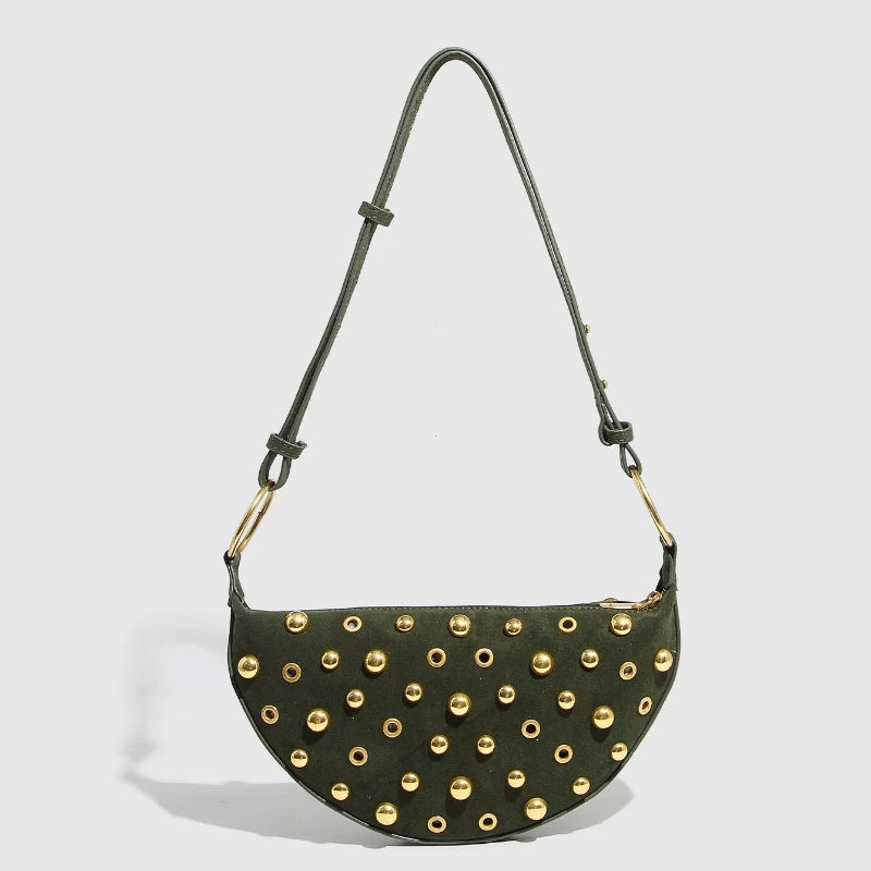 everyday retro studded crossbody tote purse