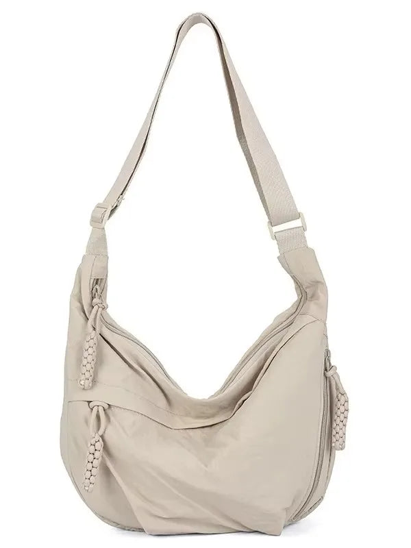 Versatile Nylon Shoulder Bag – Lightweight Crossbody Hobo Tote