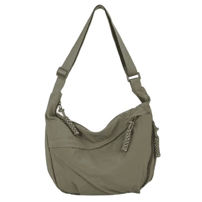 Versatile Nylon Shoulder Bag – Lightweight Crossbody Hobo Tote