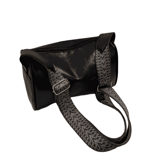 Vintage Faux Leather Boston Bag – Small Pillow-Style Crossbody