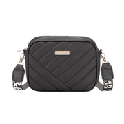 Vintage Quilted Crossbody Bag BLACK