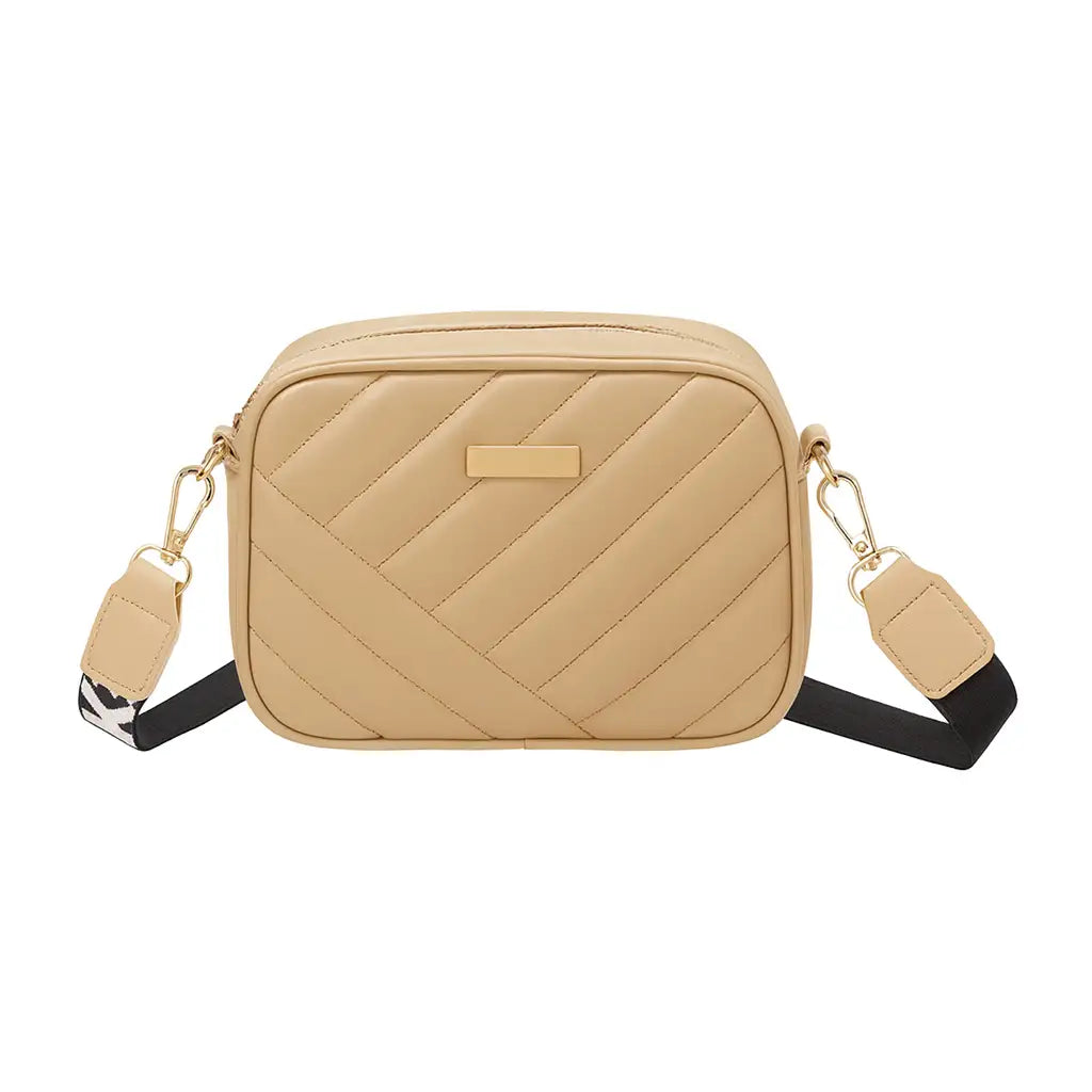 Vintage Quilted Crossbody Bag – Compact Embroidered Shoulder Purse