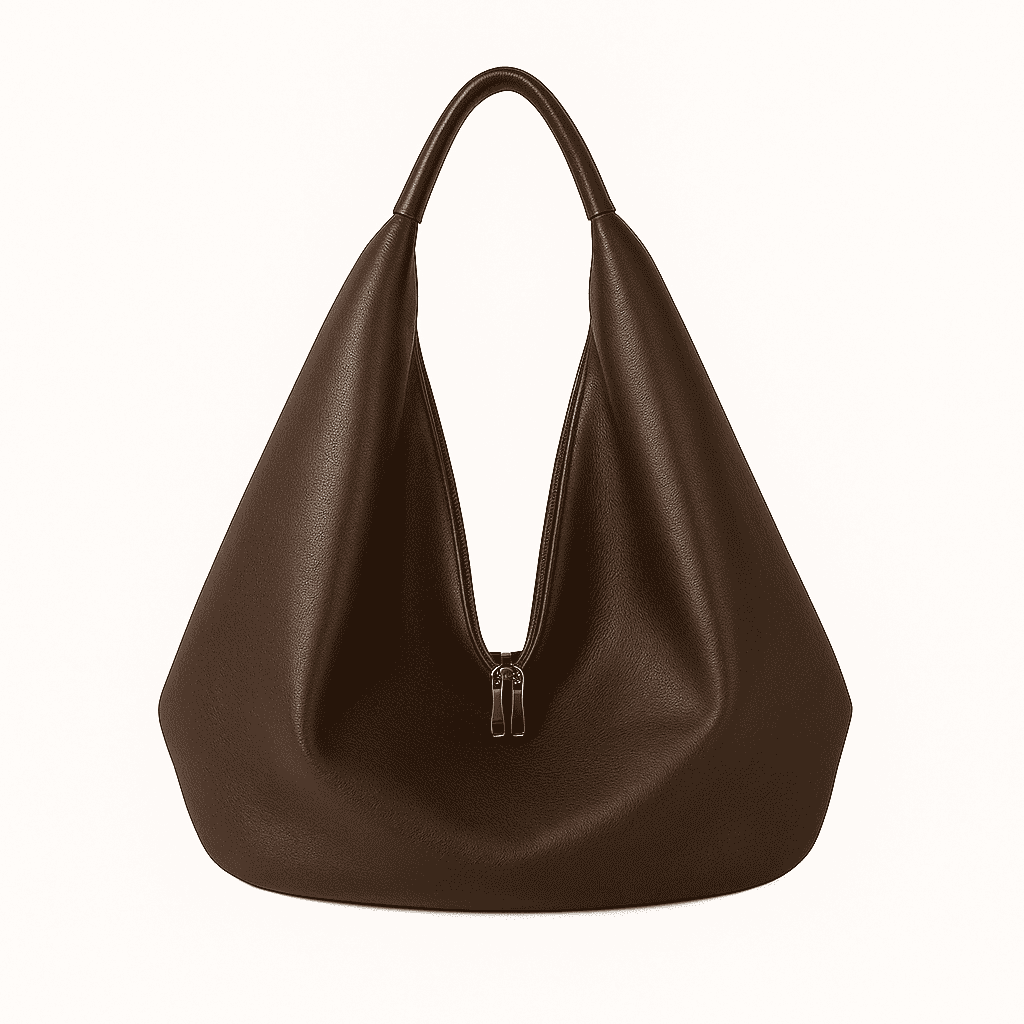 lightweight faux leather hobo bag with wide strap