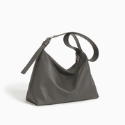 Soft Vegan Leather Shoulder Bag – Spacious Slouchy Tote with Inner Compartments