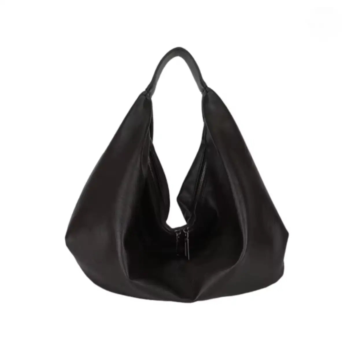 Vegan Leather Hobo Bag – Large Slouchy Shoulder Tote